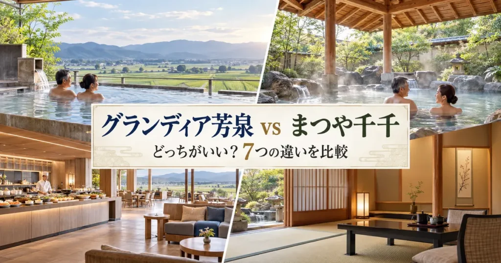 グランディア芳泉とまつや千千の違い