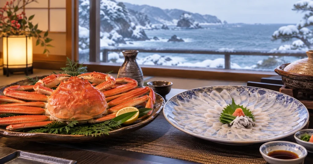 福井で越前がにと若狭ふぐが食べられる宿