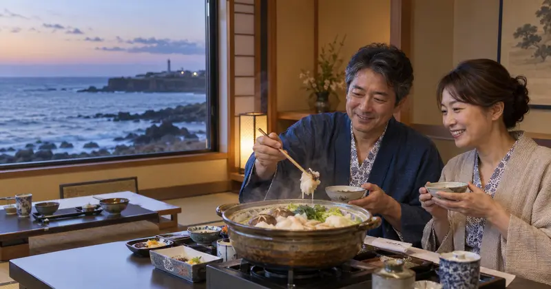 夫婦や家族におすすめのあんこう鍋の宿