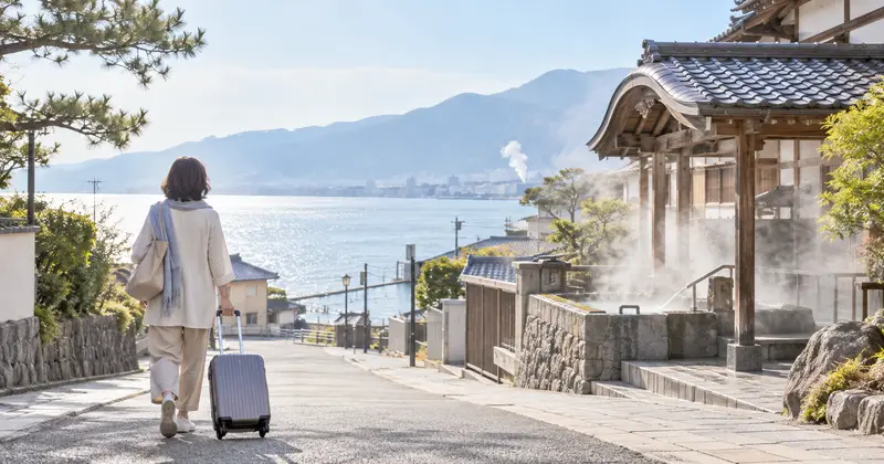 竹瓦温泉と別府駅周辺を歩く大人の一人旅