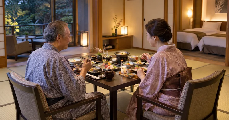 高齢の親と部屋食を楽しめる関東の温泉宿