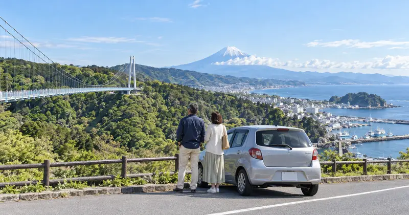 三島スカイウォークと沼津港を巡る車のモデルコース