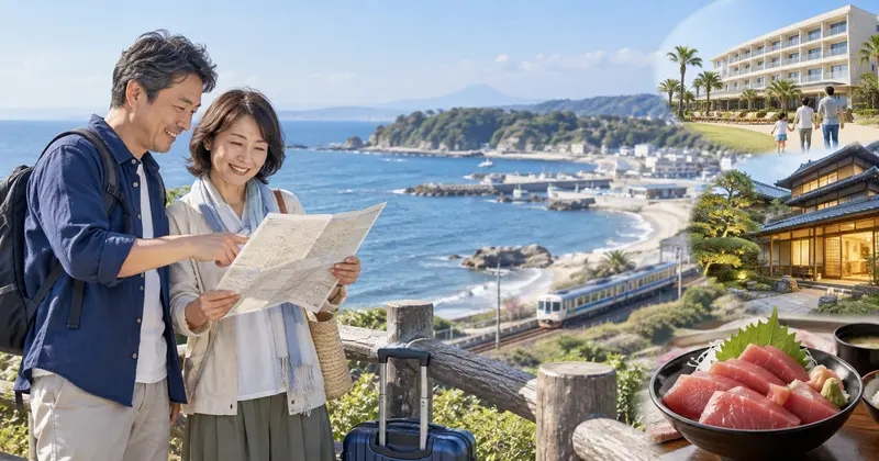 子連れ夫婦車なし旅行向け三浦の宿選び