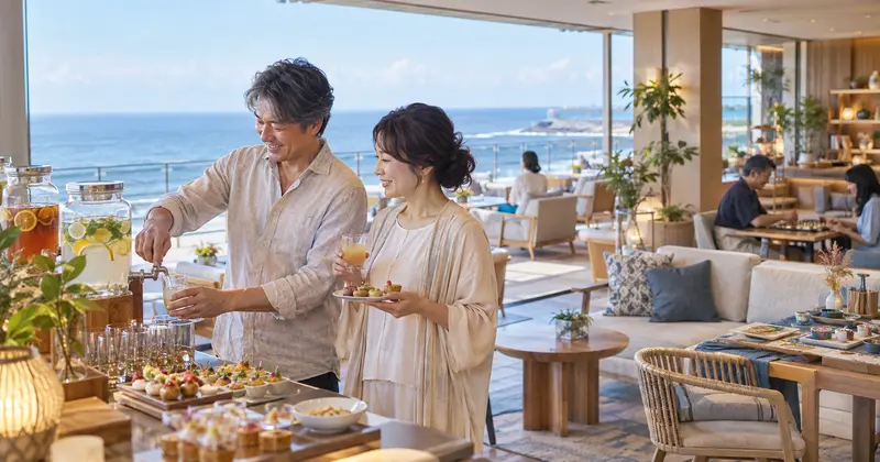 大洗ホテルのオールインクルーシブに含まれるドリンクと軽食