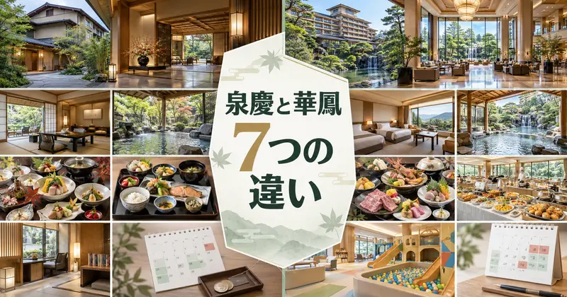 白玉の湯泉慶と華鳳の7つの違い