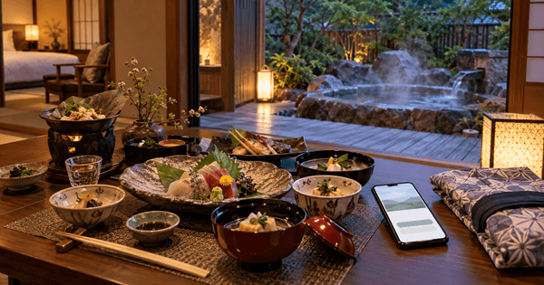 二人静の温泉と食事と予約前の注意点