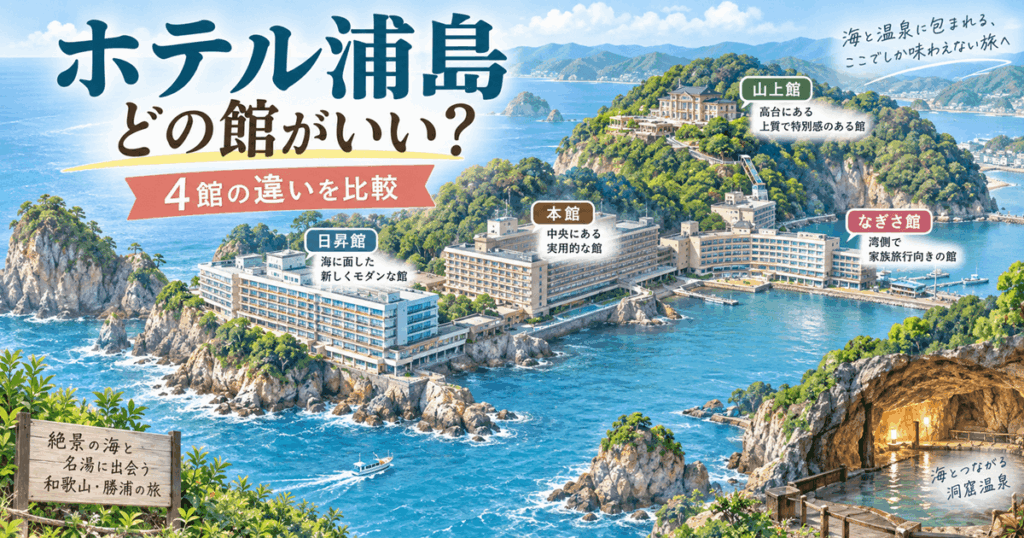 ホテル浦島はどの館がいい？4館の違い