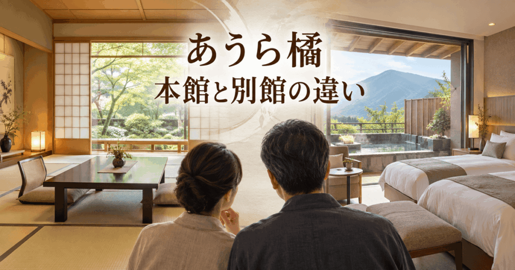 あうら橘の本館と別館の違い