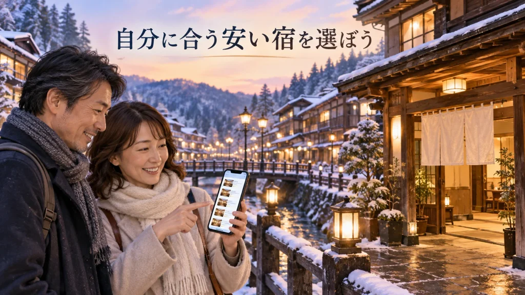 自分に合う銀山温泉の安い宿を選ぶ