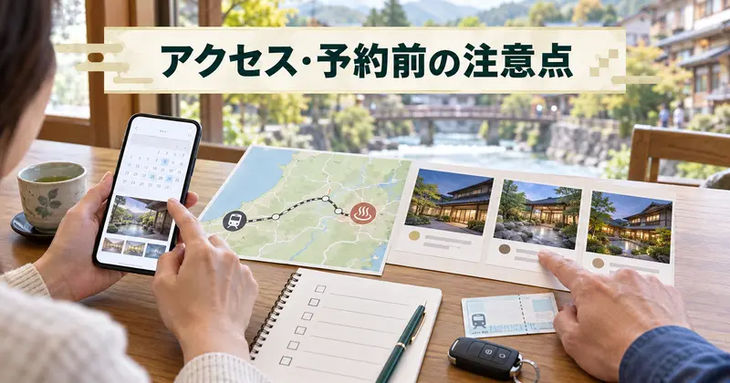 月岡温泉3宿のアクセスと予約注意点