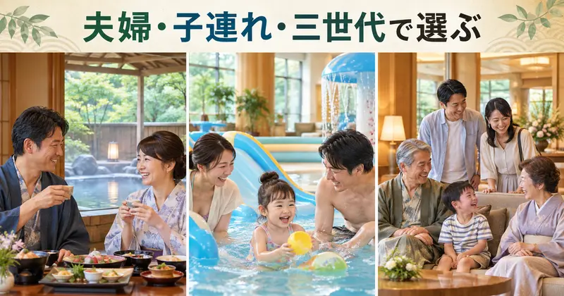 月岡温泉のおすすめ宿を目的別に選ぶ