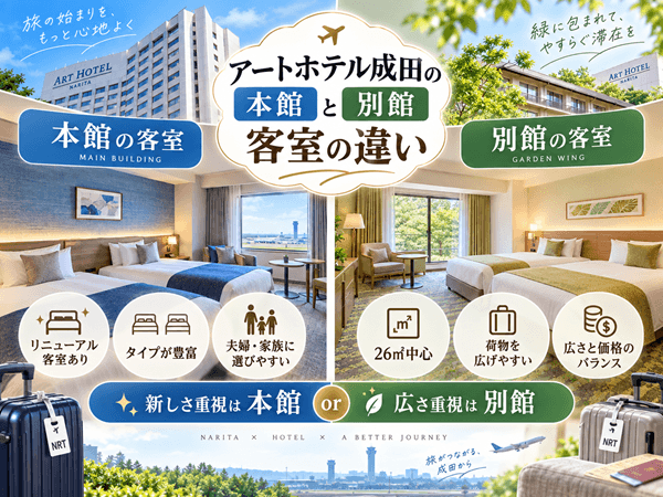 アートホテル成田の本館と別館の客室の違い