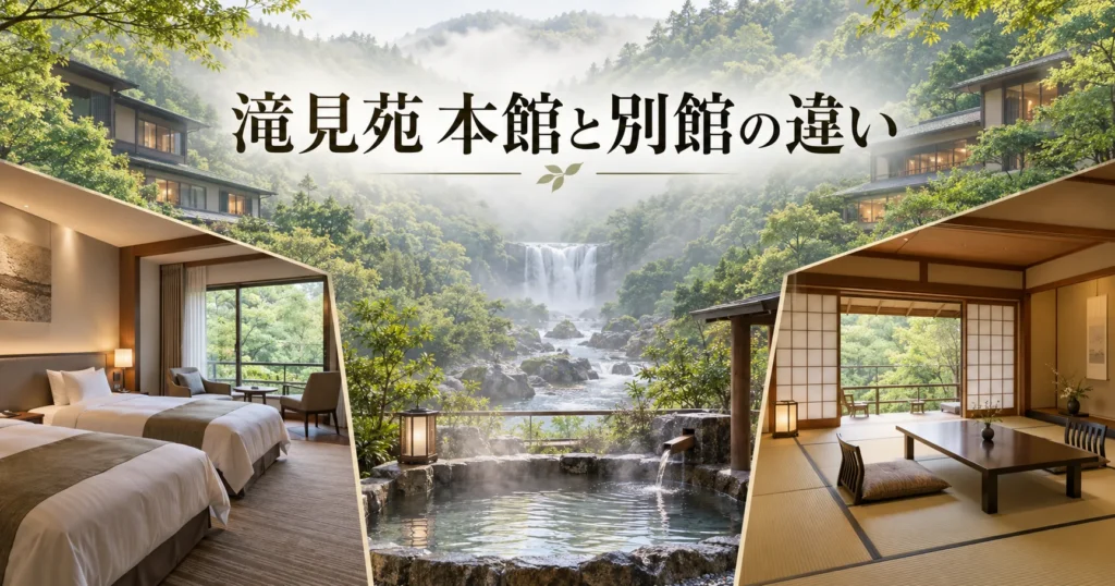 滝見苑の本館と別館の違い