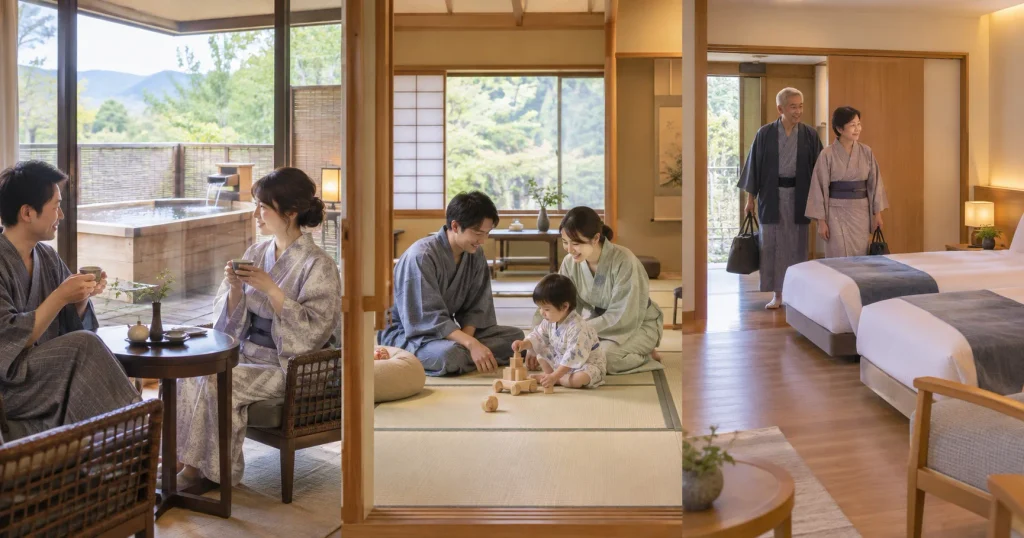 滝見苑で夫婦・子連れ・シニアにおすすめの客室