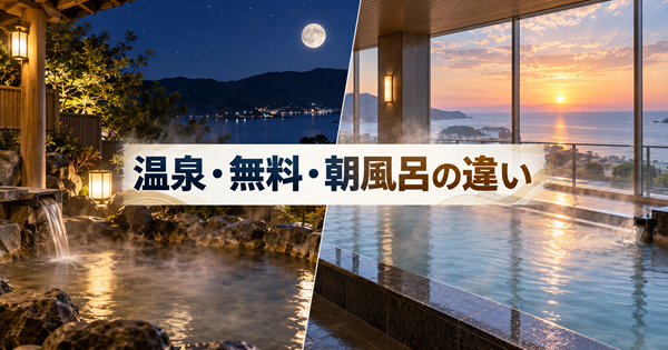 ディズニー周辺ホテルの温泉・無料・朝風呂の違い
