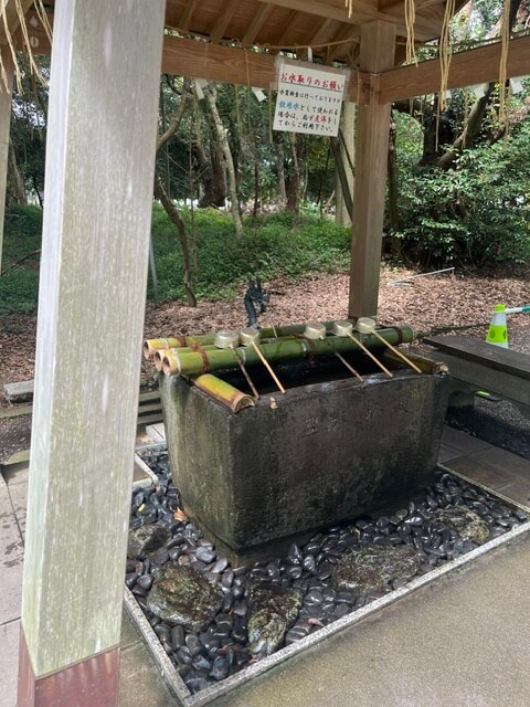 息栖神社の手水舎