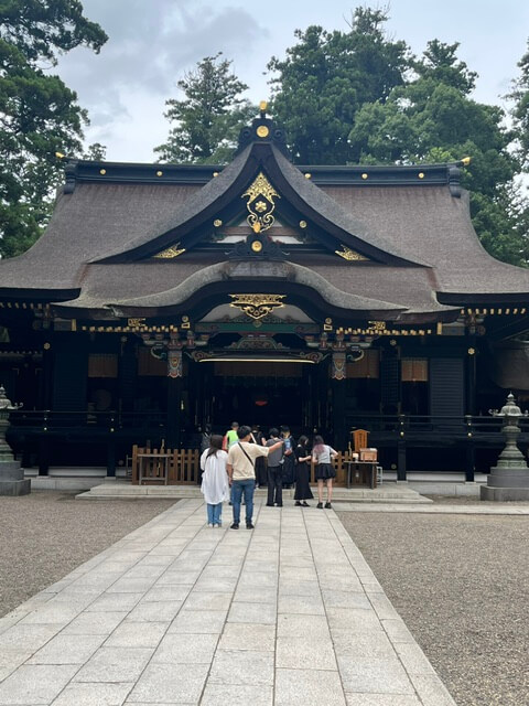 東国三社の香取神宮拝殿