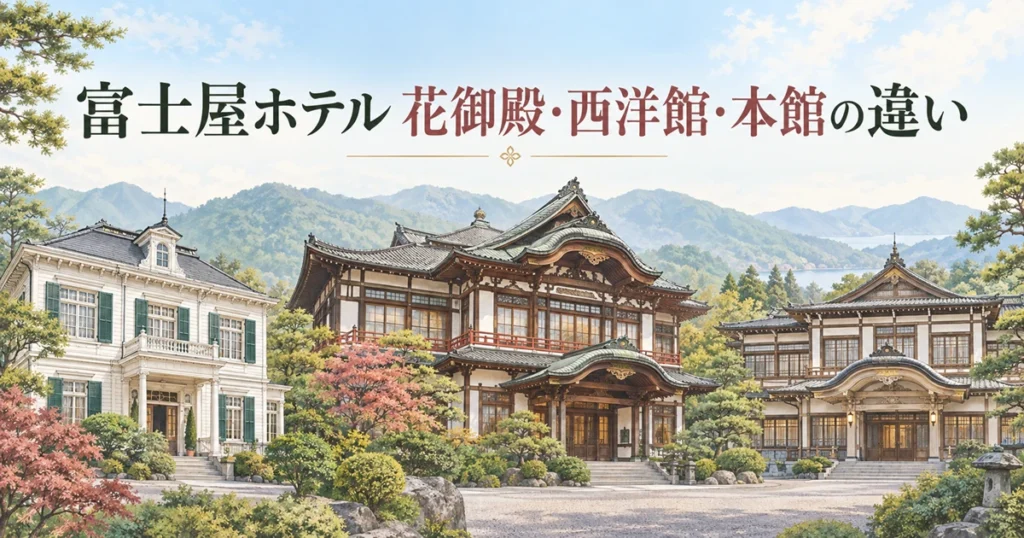 富士屋ホテル 花御殿・西洋館・本館の違い