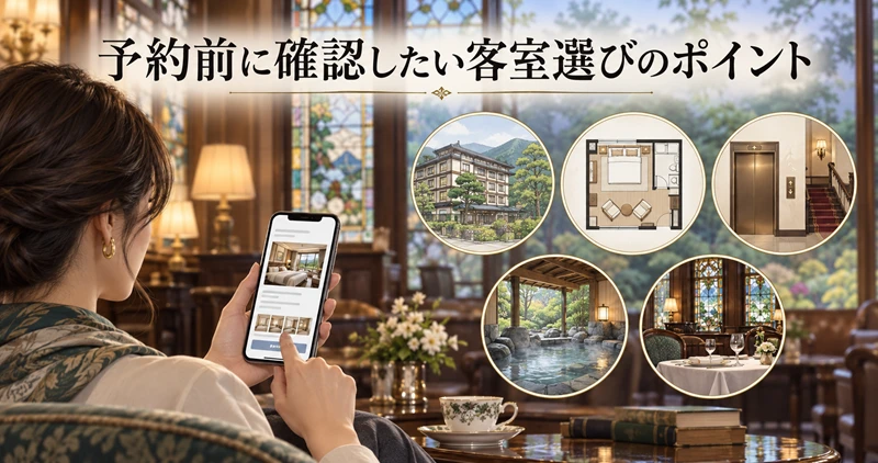 予約前に確認したい客室選びのポイント