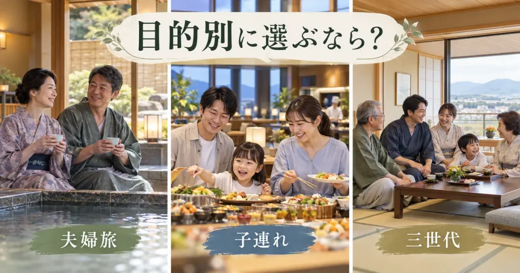 グランディア芳泉とまつや千千の料理を比較
