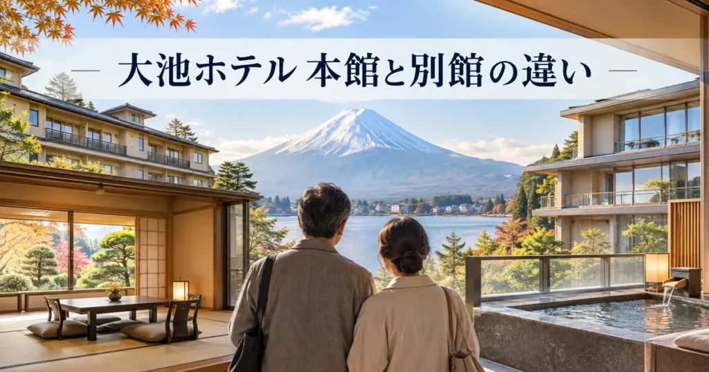 大池ホテル本館と別館の違いを比較