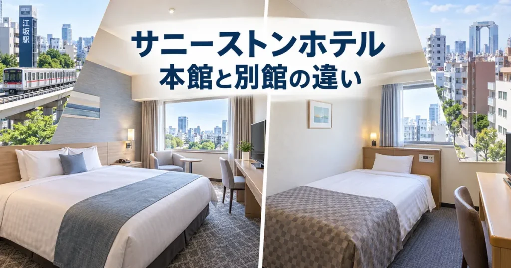 サニーストンホテルの本館と別館の違いを比較